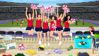 Cleaning with Cheerleaders