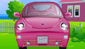Cleaning Barbie’s Car