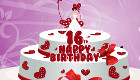 Sweet Sixteen Cake