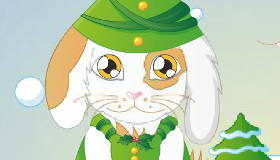 dress up : Christmas Rabbit Game