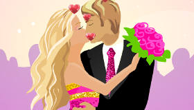 barbie and ken kiss