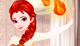 frozen elsa fire makeover