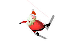 Christmas Santa Ski Jump