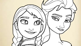 Elsa Coloring Page Game